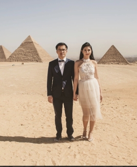 Sát ngày lên xe hoa, Ngọc Hân hé lộ bộ ảnh cưới duy nhất chụp tại Ai Cập