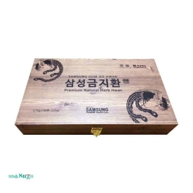Kiện Não Hoàng Hoàn Samsung Hàn Quốc Hộp Gỗ 60 Viên * 3.75g Gum Jee Hwan